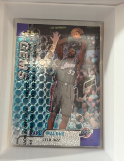 1999-00 Topps Finest Gems #108 Karl Malone — front