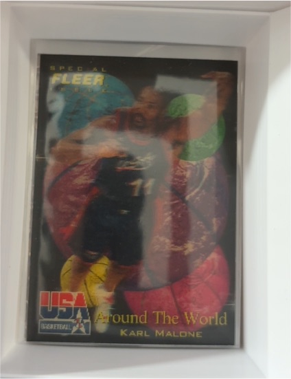 1996 Fleer USA Basketball Around The World #43 Karl Malone — front