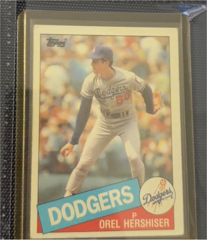 1985 Topps #493 Orel Hershiser — front