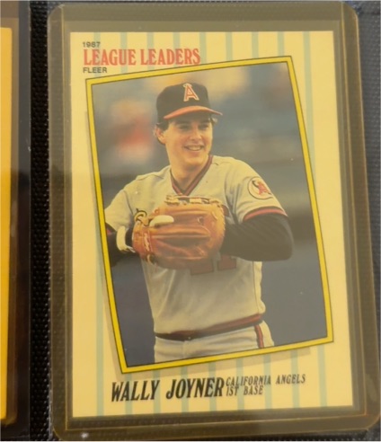 1987 Fleer League Leaders #26 Wally Joyner — front