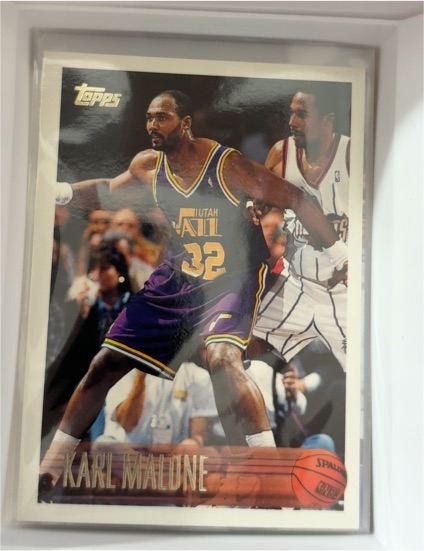 1996-97 Topps #105 Karl Malone — front