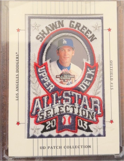 2003 Upper Deck Patch Collection #133 Shawn Green All-Star Selection — front