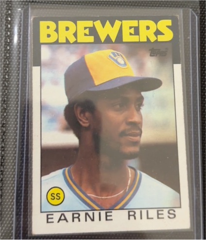 1986 Topps #398 Earnie Riles — front