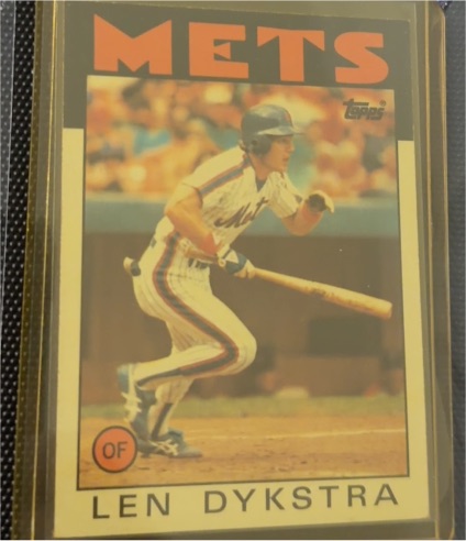 1986 Topps #53 Len Dykstra — front