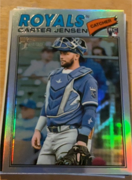 2026 Topps Heritage #199 Carter Jensen — front