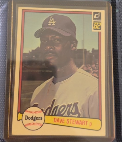 1982 Donruss #410 Dave Stewart — front