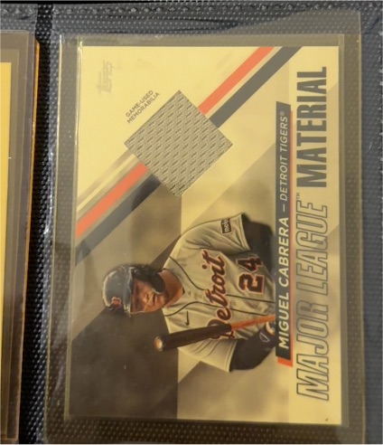 2024 Topps Major League Material #MLM-MC Miguel Cabrera — front