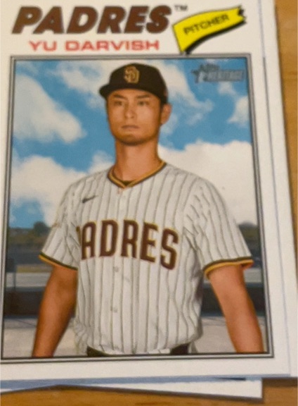 2026 Topps Heritage #120 Yu Darvish — front