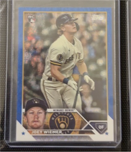 2023 Topps Update #US245 Joey Wiemer — front