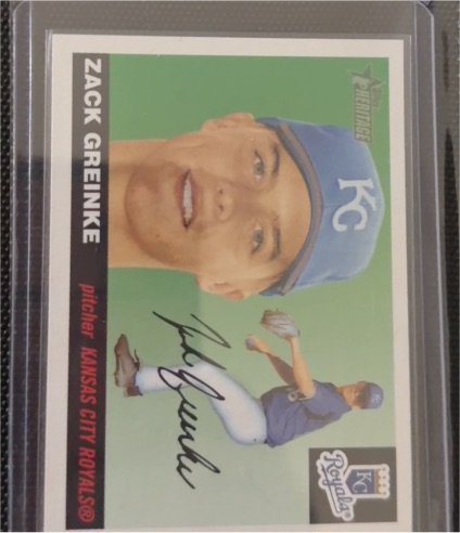 2004 Topps Heritage #398 Zack Greinke — front