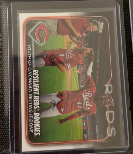 2024 Topps #133 Resilient Reds Rookies: Youth of Cincinnati Getting It Done — front
