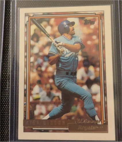 1992 Topps Gold Winner #720 Kirk Gibson — front