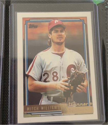 1992 Topps #633 Mitch Williams — front