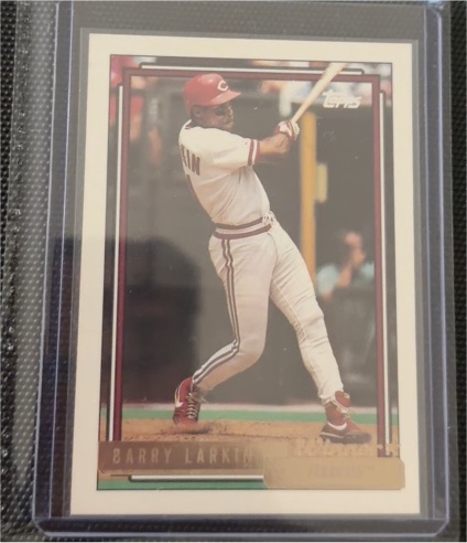 1992 Topps #465 Barry Larkin — front