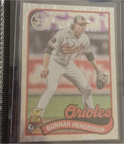 2024 Topps Series 2 #89B2-10 Gunnar Henderson 35th Anniversary Silver Foil Orioles — front