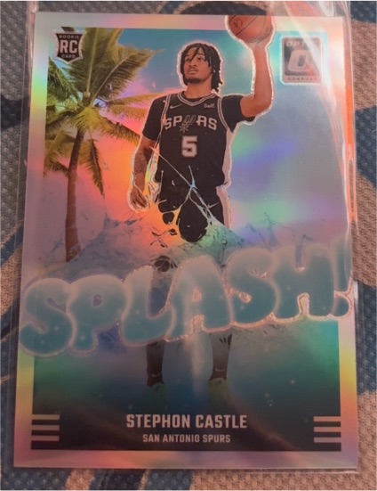 2024-25 Panini Donruss Optic #14 Stephon Castle Splash Rookie — front