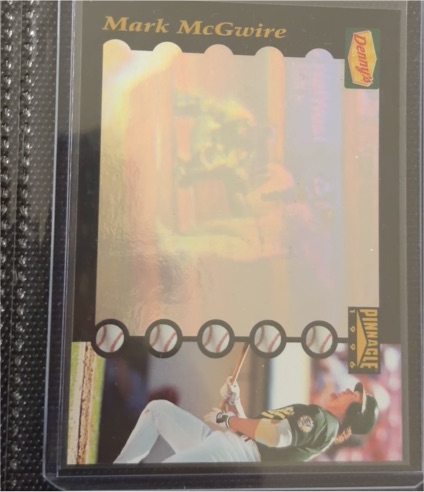 1996 Pinnacle Denny's Holograms #25 Mark McGwire — front