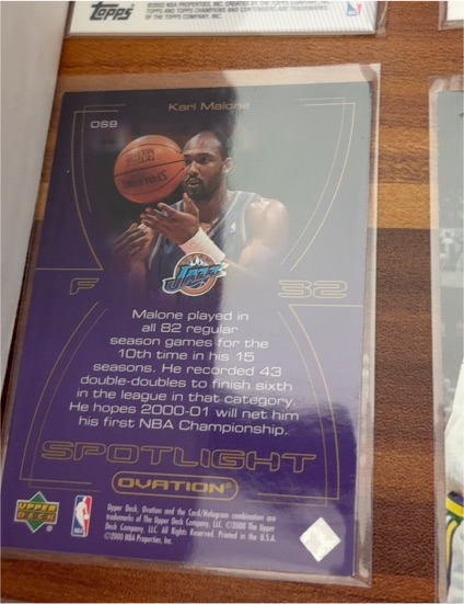 2000 Upper Deck Ovation #059 Karl Malone — front