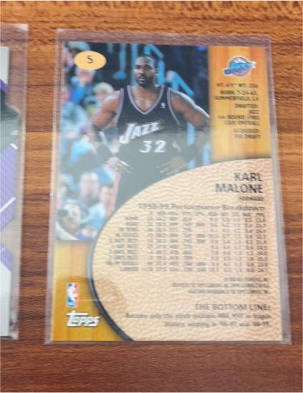 1996-97 Topps #5 Karl Malone — front