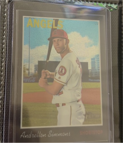 2019 Topps Heritage #29 Andrelton Simmons — front