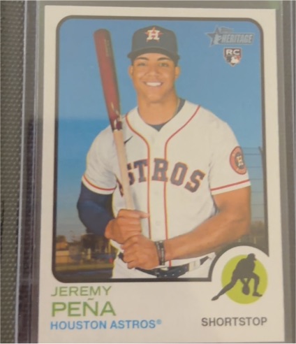 2022 Topps Heritage High Number #629 Jeremy Pena — front