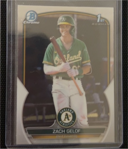2023 Bowman Chrome #BCP-1 Zach Gelof — front