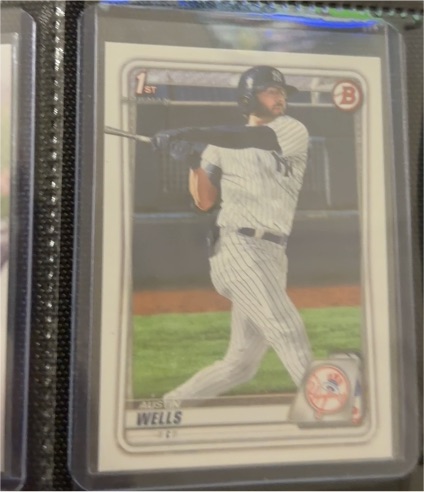 2020 Bowman Draft #BD-56 Austin Wells — front
