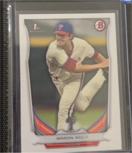2014 Bowman Draft #DP4 Aaron Nola — front