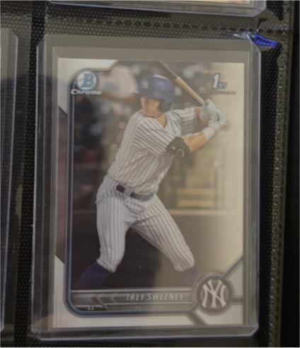 2022 Bowman Chrome #BCP-137 Trey Sweeney — front