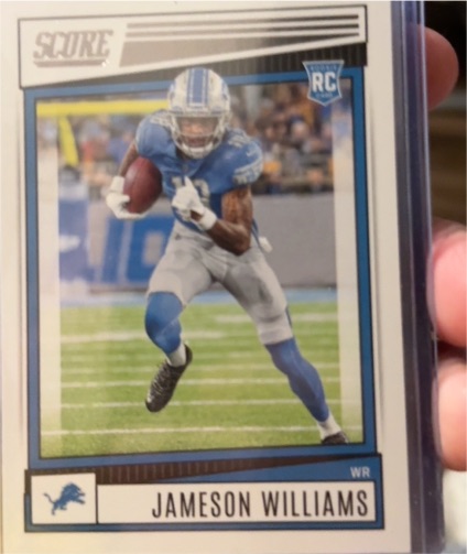 2022 Score #377 Jameson Williams — front