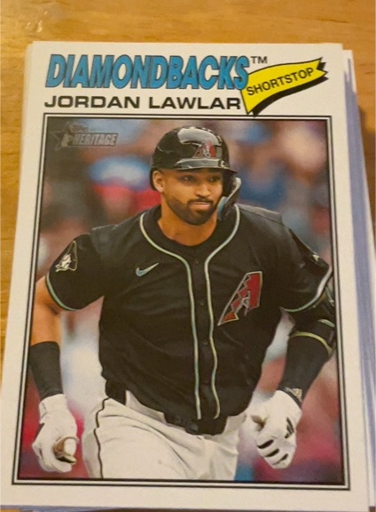 2026 Topps Heritage #172 Jordan Lawlar — front