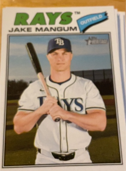2026 Topps Heritage #227 Jake Mangum — front