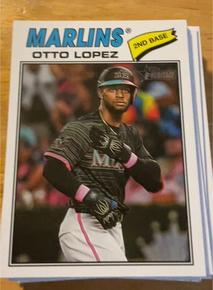 2026 Topps Heritage #345 Otto Lopez — front
