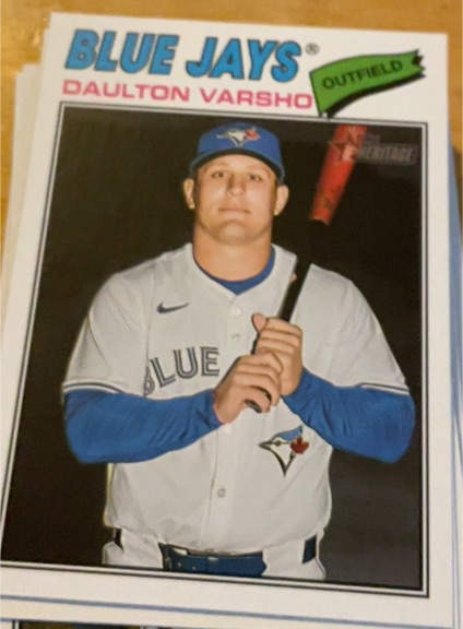 2026 Topps Heritage #223 Daulton Varsho — front