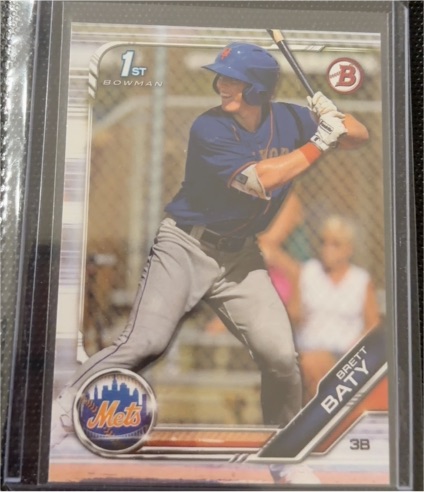 2019 Bowman Draft #BD-39 Brett Baty — front