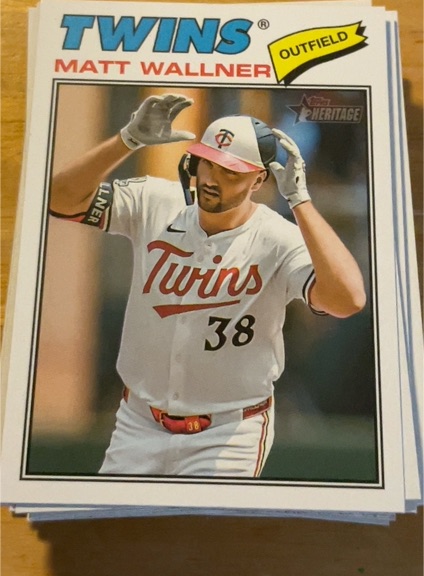 2026 Topps Heritage #319 Matt Wallner — front