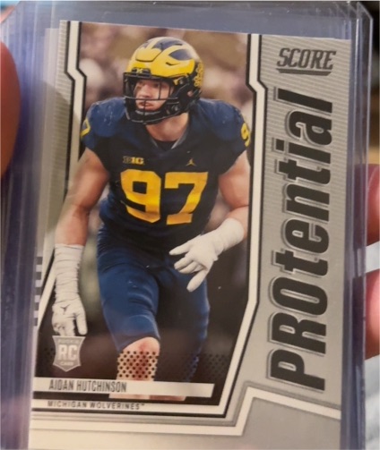 2022 Score Protential #P-AH Aidan Hutchinson — front