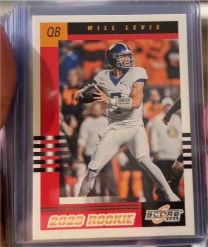 2023 Panini Score #3 Will Levis — front
