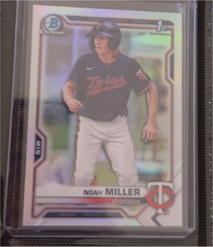 2021 Bowman Draft Chrome #BDC-109 Noah Miller — front
