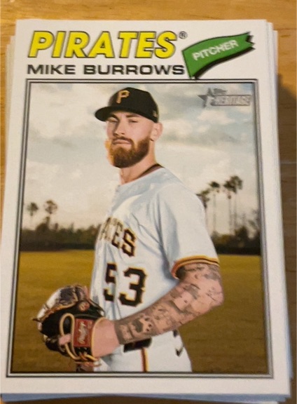 2026 Topps Heritage #96 Mike Burrows — front