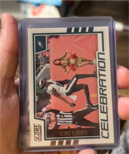 2022 Panini Score #C-DS DeVonta Smith Celebration — front