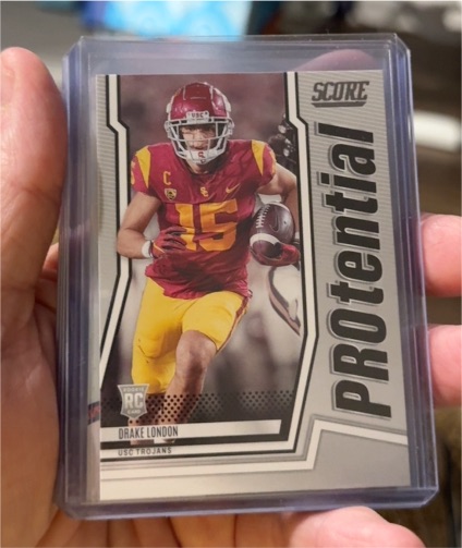 2022 Panini Score PROtential #P-DL Drake London — front