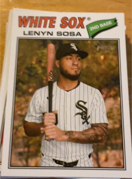 2026 Topps Heritage #339 Lenyn Sosa Chicago White Sox — front