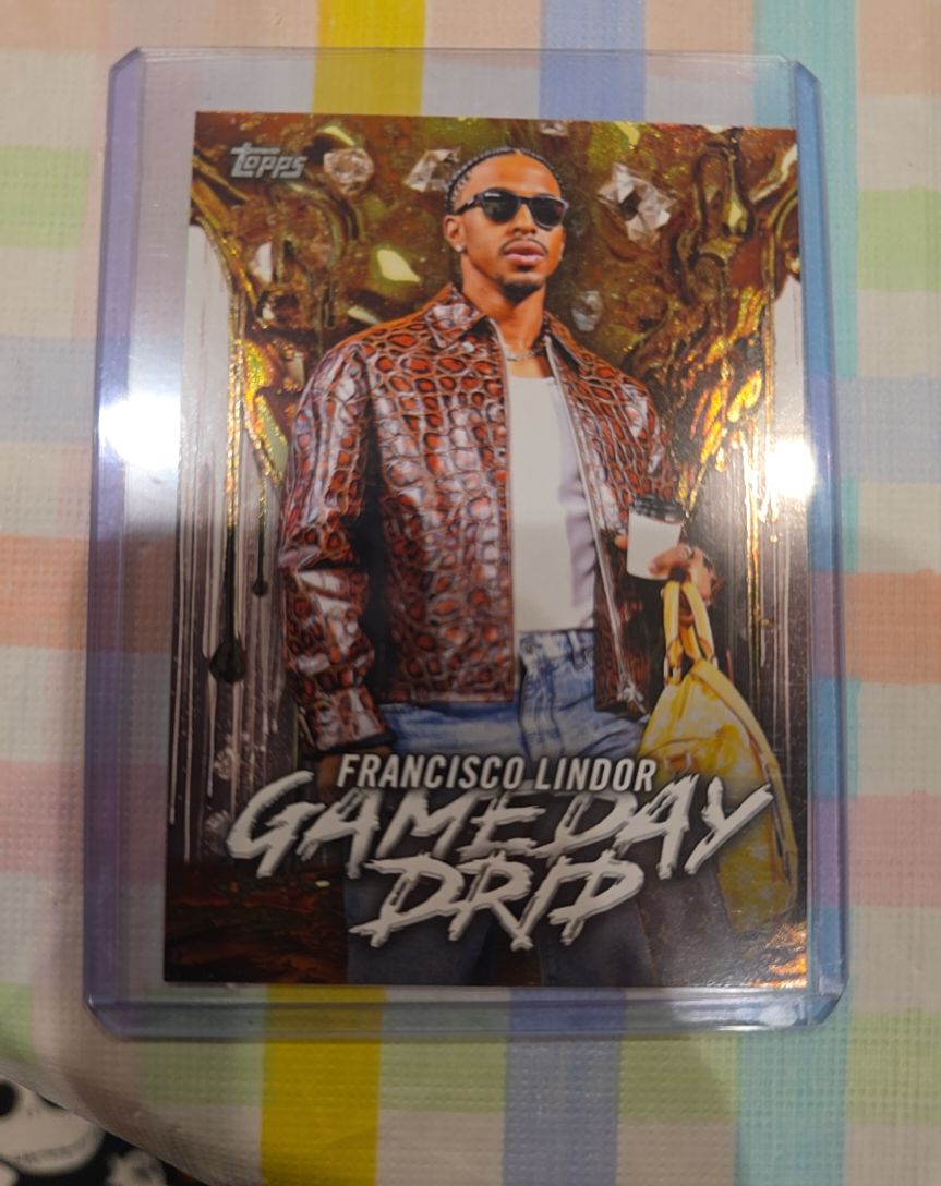 2026 Topps Series 1 #GD-10 Francisco Lindor Gameday Drip — front