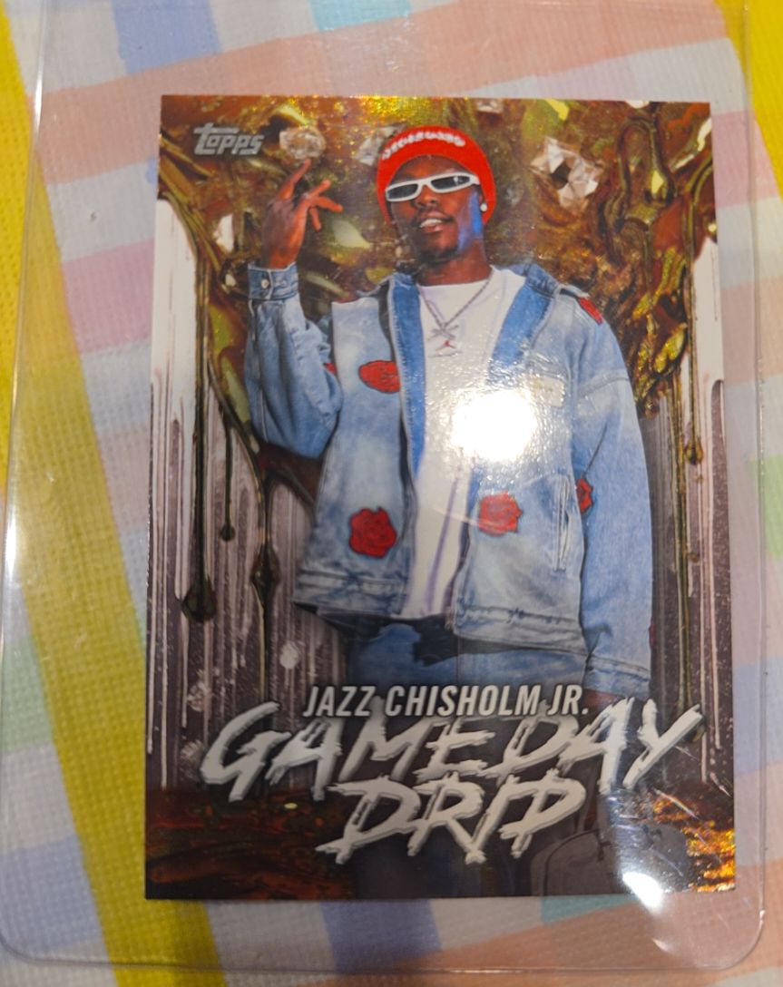 2026 Topps Series 1 Celebration #GD-9 Jazz Chisholm Jr. Gameday Drip — front