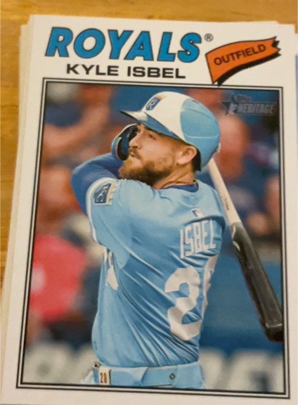 2026 Topps Heritage #365 Kyle Isbel Kansas City Royals — front