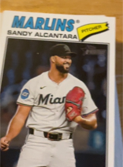 2026 Topps Heritage #76 Sandy Alcantara — front