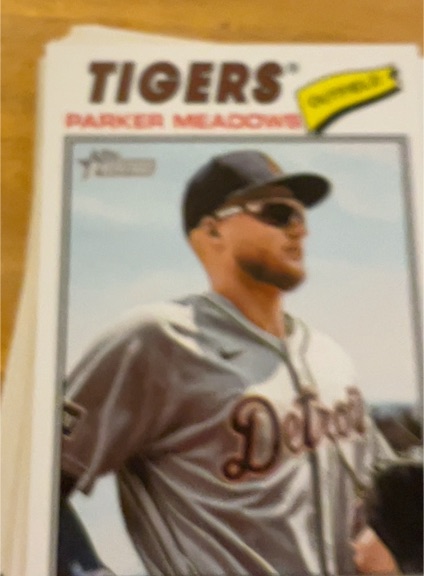 2026 Topps Heritage #208 Parker Meadows — front