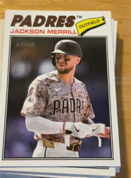 2026 Topps Heritage #351 Jackson Merrill — front