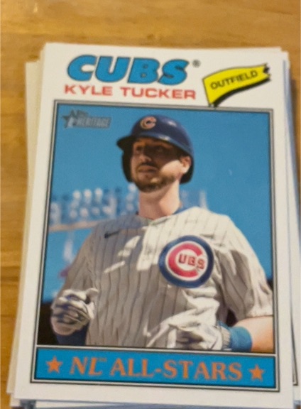 2026 Topps Heritage #187 Kyle Tucker — front